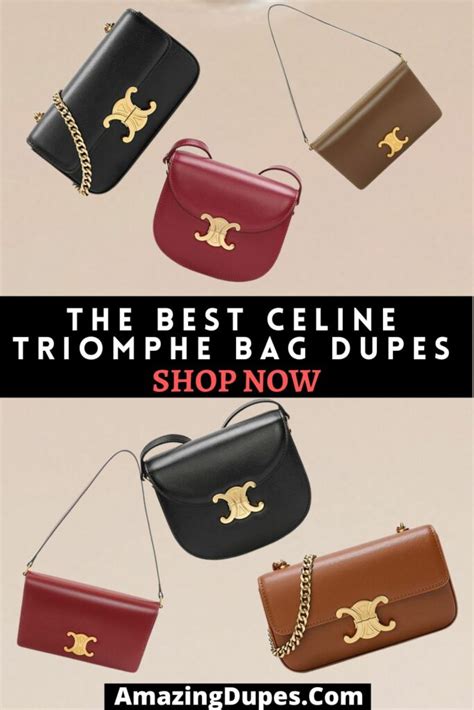 triomphe bag dupe|high end handbag dupes.